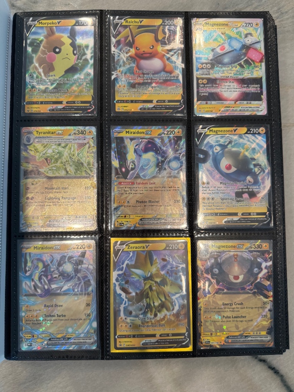 Lightning Type Pokemon Binder + Bulk Lot - over 700 cards